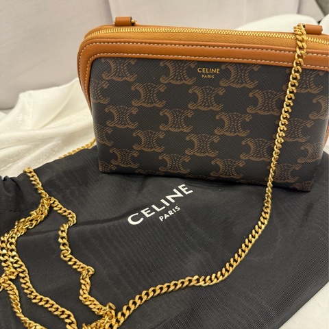 🎁Celine老花貝殼包 鏈條包 ✨ 百搭小包 經典款