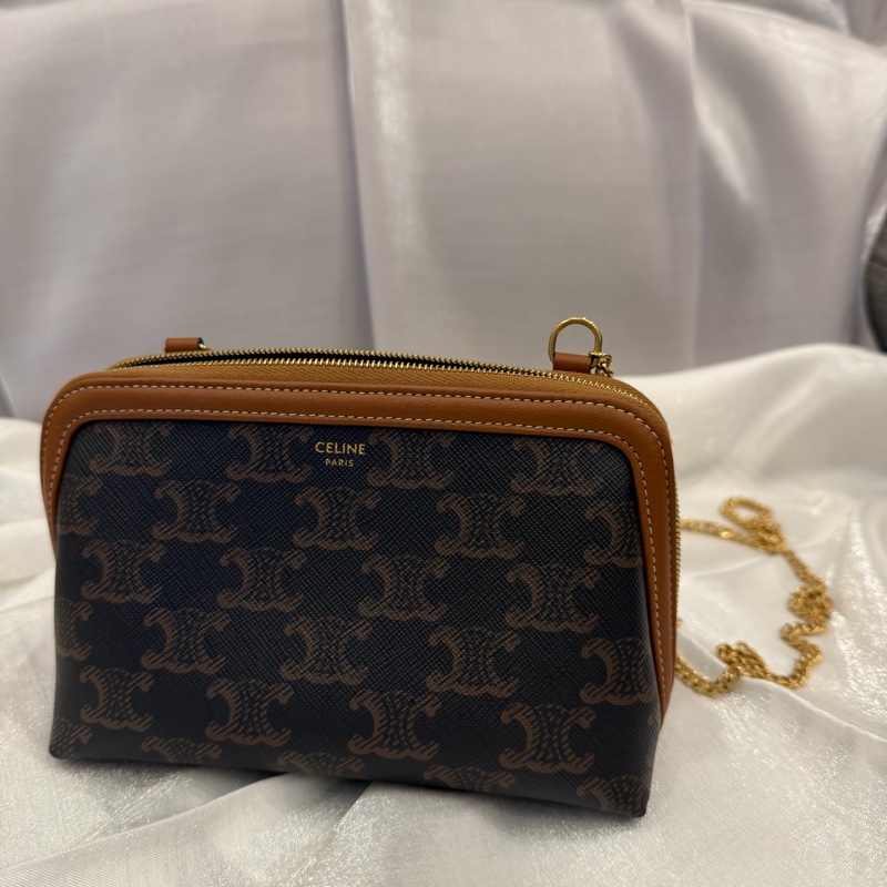 🎁Celine老花貝殼包 鏈條包 ✨ 百搭小包 經典款-6