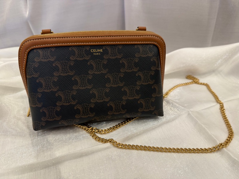🎁Celine老花貝殼包 鏈條包 ✨ 百搭小包 經典款-7