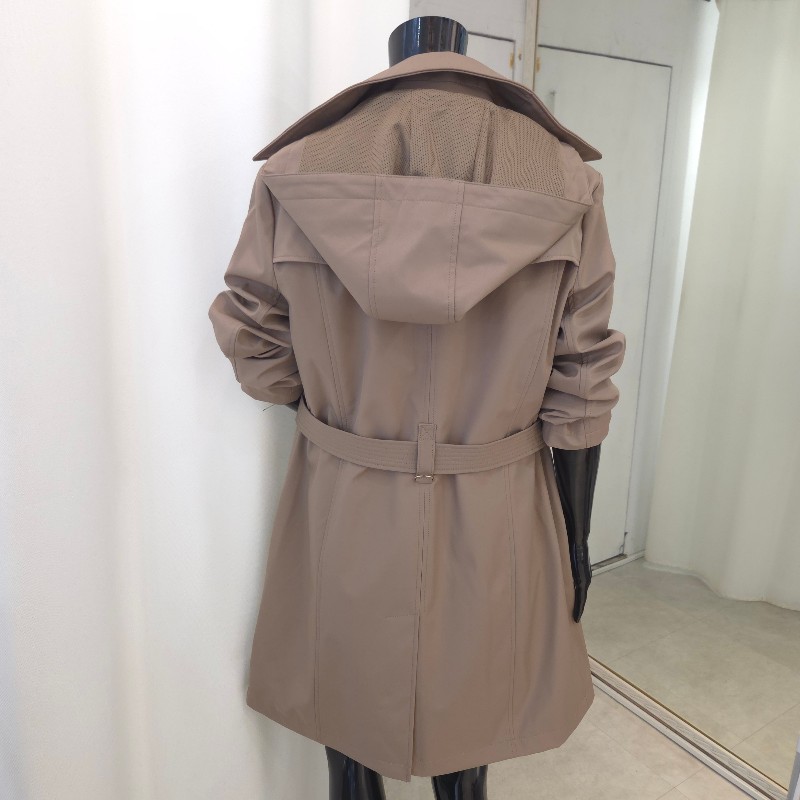 Calvin Klein 翻領排扣風衣外套 M-1