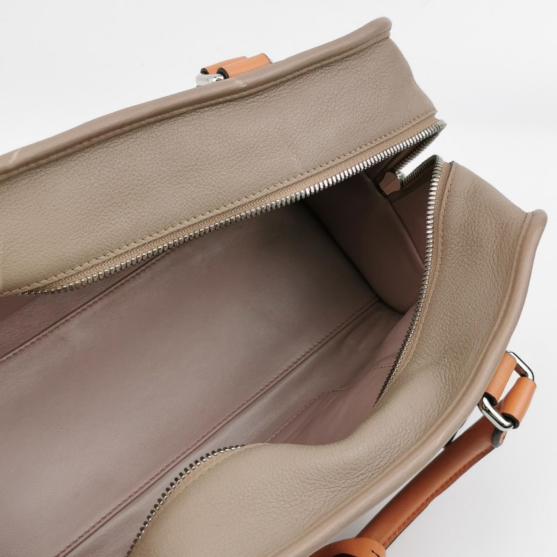 Loewe Amazona28牛皮拼色手提包-6