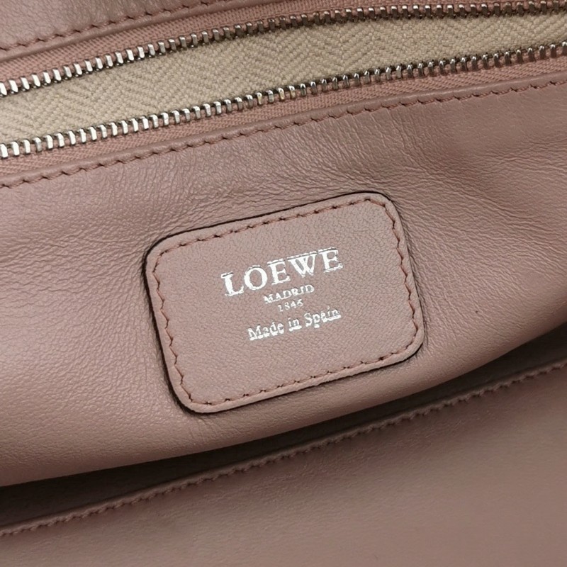 Loewe Amazona28牛皮拼色手提包-7