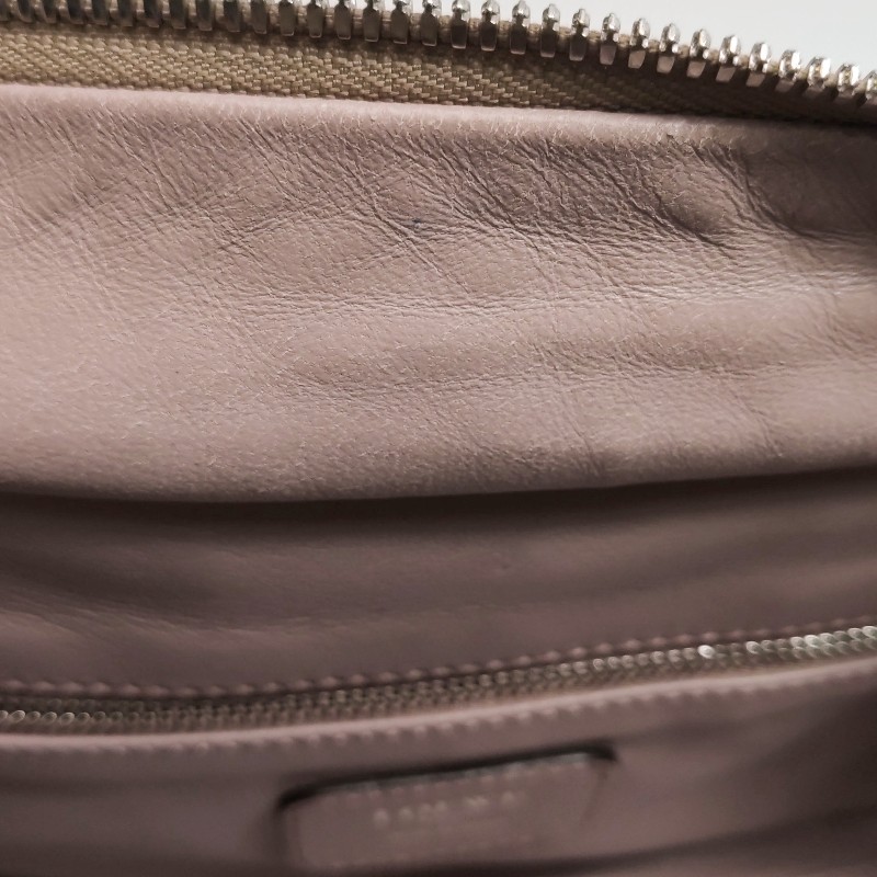 Loewe Amazona28牛皮拼色手提包-8