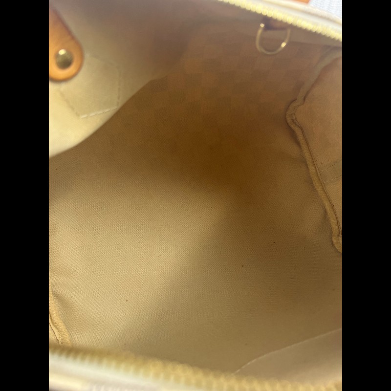 Louis Vuitton Speedy 30 LVsp30白色棋盤格手提包-4