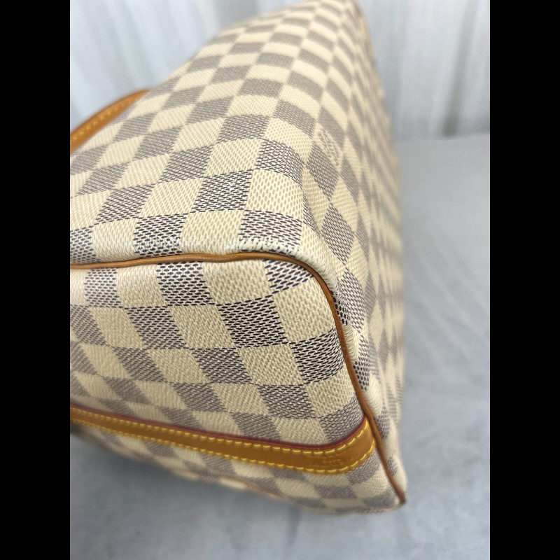 Louis Vuitton Speedy 30 LVsp30白色棋盤格手提包-12