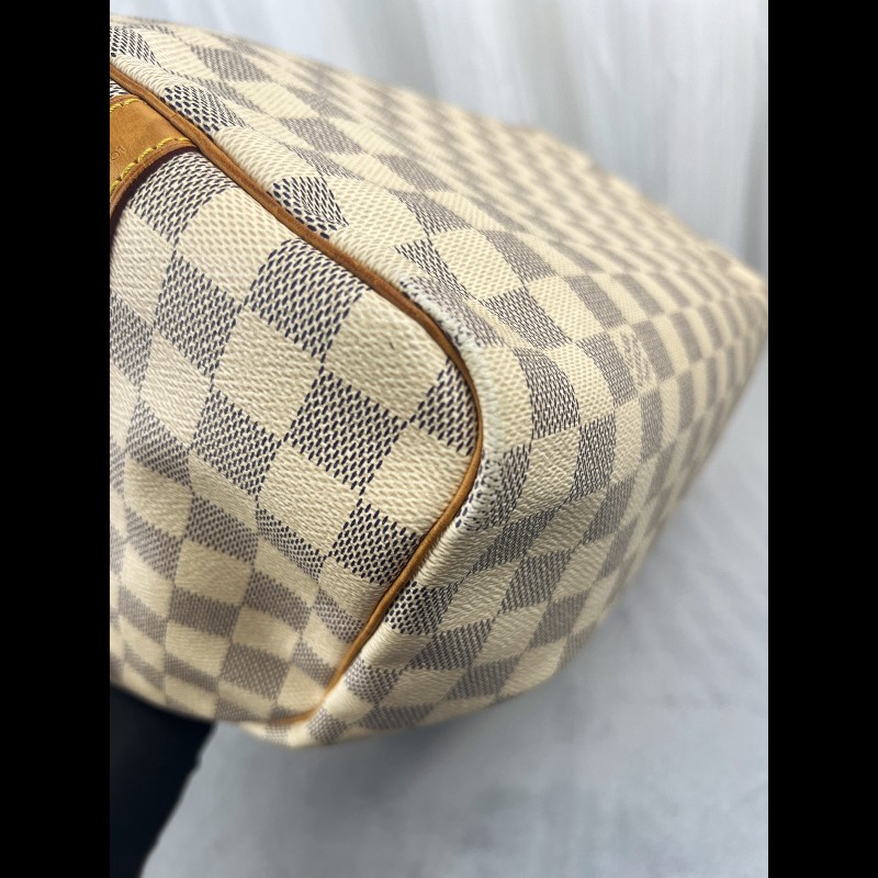 Louis Vuitton Speedy 30 LVsp30白色棋盤格手提包-13