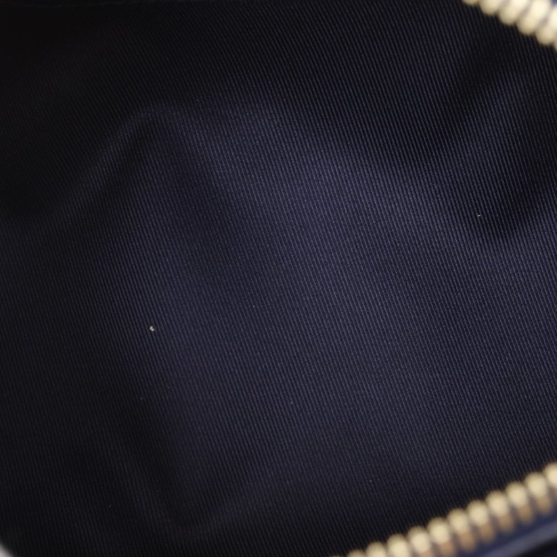 LOUIS VUITTON 墨藍色PVC金扣晶片火燒雲keepall25肩背包-3