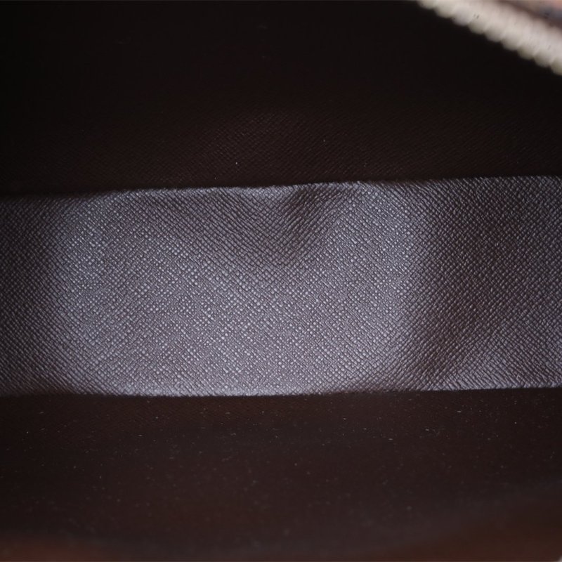 LOUIS VUITTON 棕色棋盤格PVC金扣2006雙層相機包肩背包-2