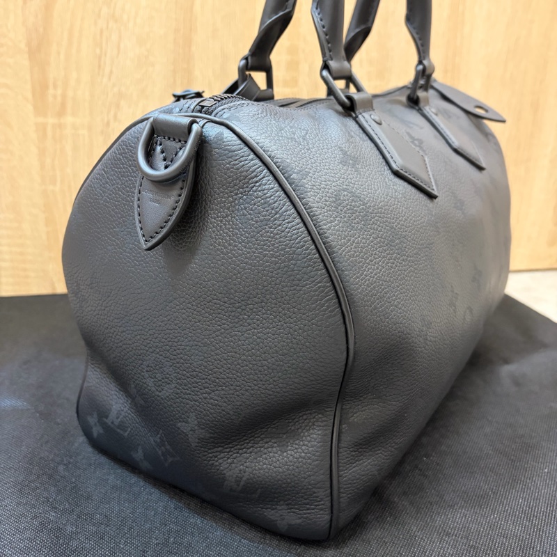 LV 超黑色牛皮黑釦Speedy P9 30-3