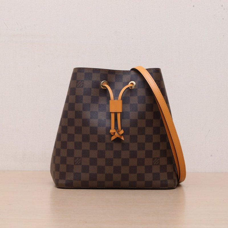 LOUIS VUITTON NÉONOÉ水桶包中號26黃色內裏老花PVC金扣2020肩背包-1