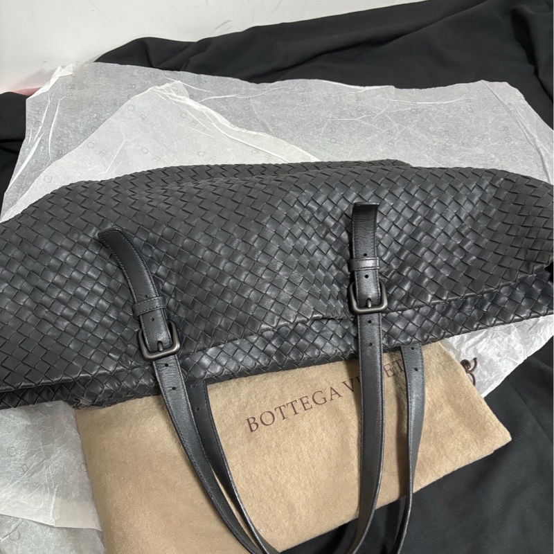 🖤bv 深黑灰色大號tote 單肩包 手提包-1