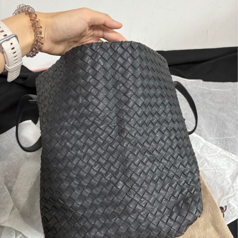 🖤bv 深黑灰色大號tote 單肩包 手提包-4