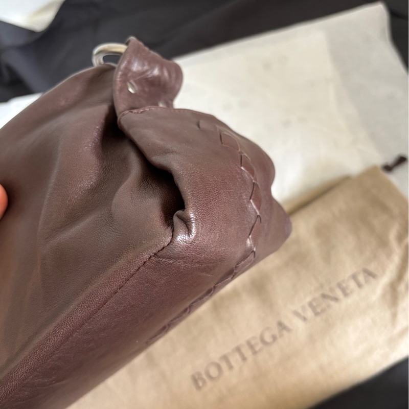 🤎bv 深棕色烏木色飯盒包 單肩包-5