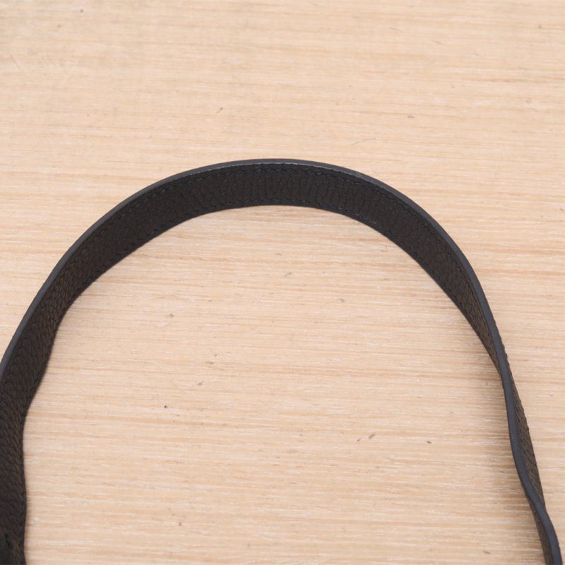 HERMES Halzan3189黑色TC皮D刻金扣肩背包-2