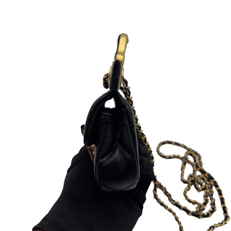 【美收精品】CHANEL 黑色羊皮小肩背包 B-979【隔月月中將轉賣至日本 上架期限30天】-2