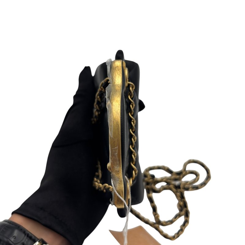 【美收精品】CHANEL 黑色羊皮小肩背包 B-979【隔月月中將轉賣至日本 上架期限30天】-4