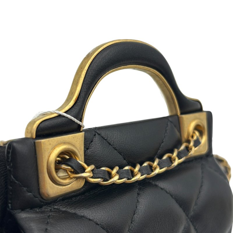 【美收精品】CHANEL 黑色羊皮小肩背包 B-979【隔月月中將轉賣至日本 上架期限30天】-8