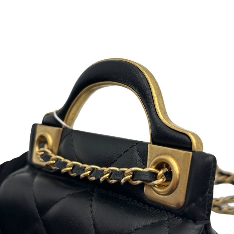 【美收精品】CHANEL 黑色羊皮小肩背包 B-979【隔月月中將轉賣至日本 上架期限30天】-9