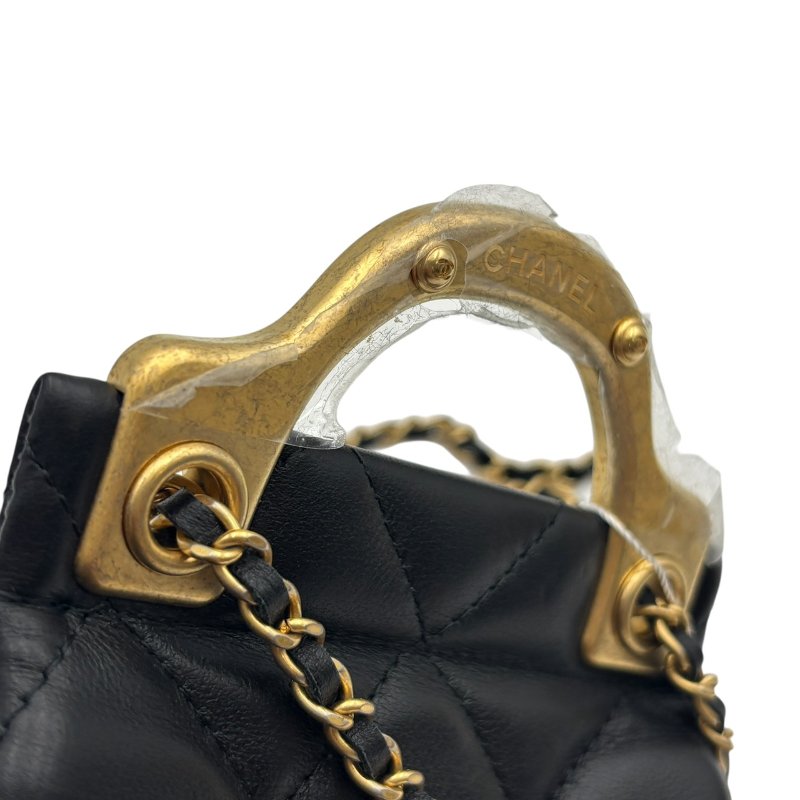 【美收精品】CHANEL 黑色羊皮小肩背包 B-979【隔月月中將轉賣至日本 上架期限30天】-11