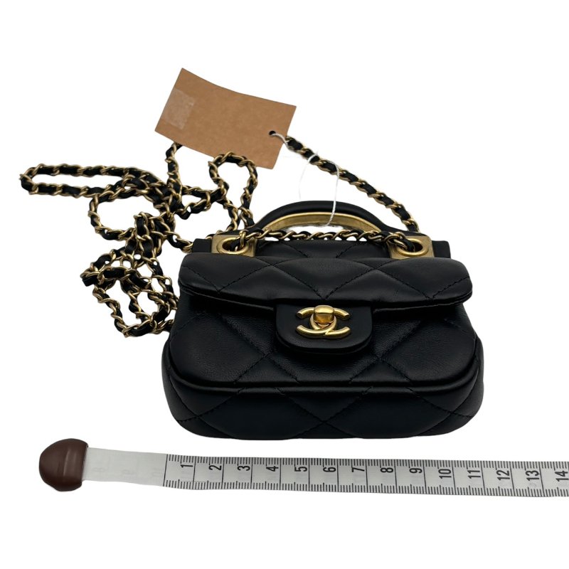 【美收精品】CHANEL 黑色羊皮小肩背包 B-979【隔月月中將轉賣至日本 上架期限30天】-18