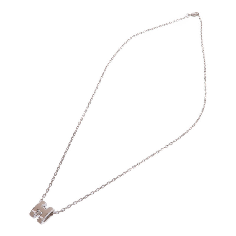HERMES 金屬Mini Pop H Necklace項鍊Etoupe-3