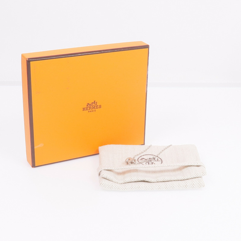 HERMES 金屬Mini Pop H Necklace項鍊Etoupe-7