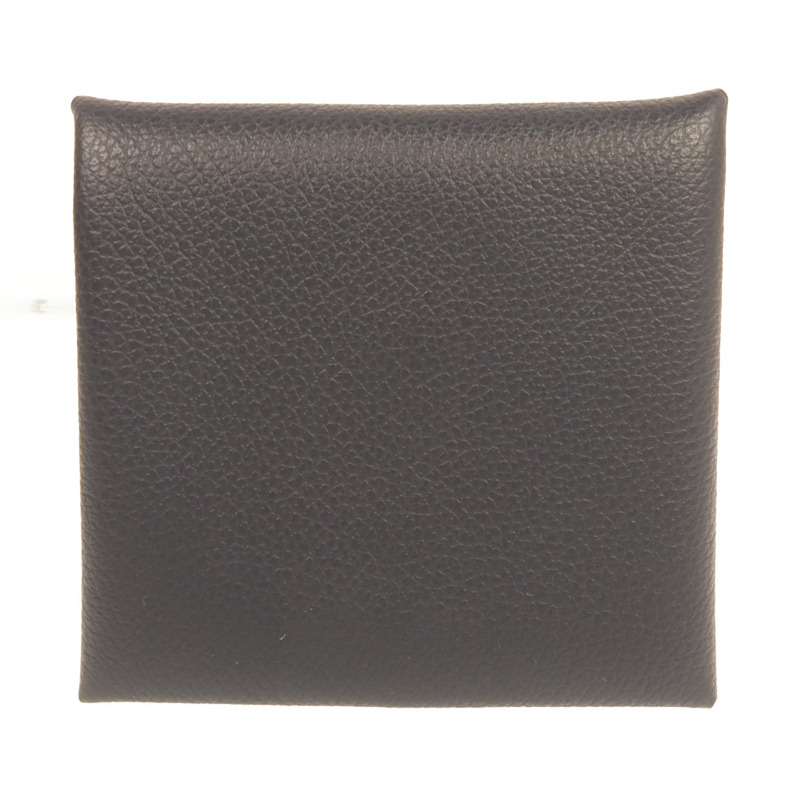 HERMES Evercolor皮革Bastia Change Purse銀扣零錢包Bleu Nuit-1