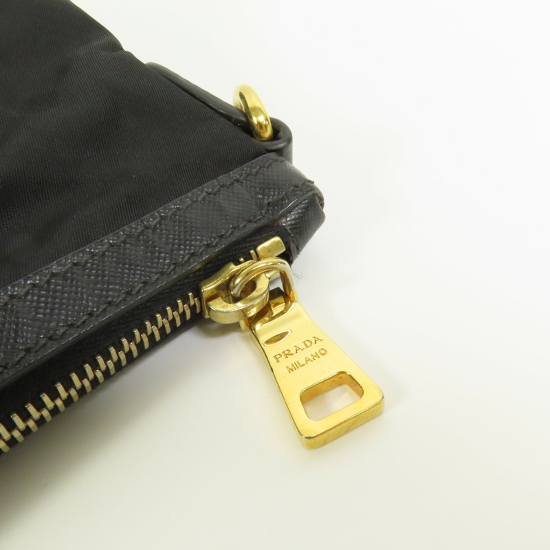 PRADA 尼龍Shoulder Bag金扣肩背袋-6