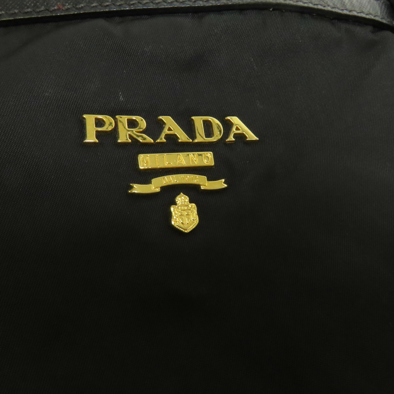PRADA 尼龍Shoulder Bag金扣肩背袋-7
