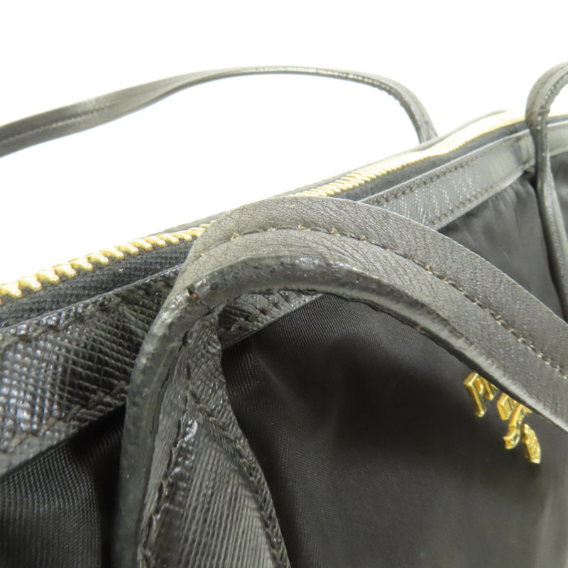 PRADA 尼龍Shoulder Bag金扣肩背袋-14