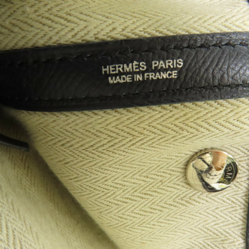 HERMES Epsom皮革Garden Party TPM銀扣手挽袋Bleu Indigo-7