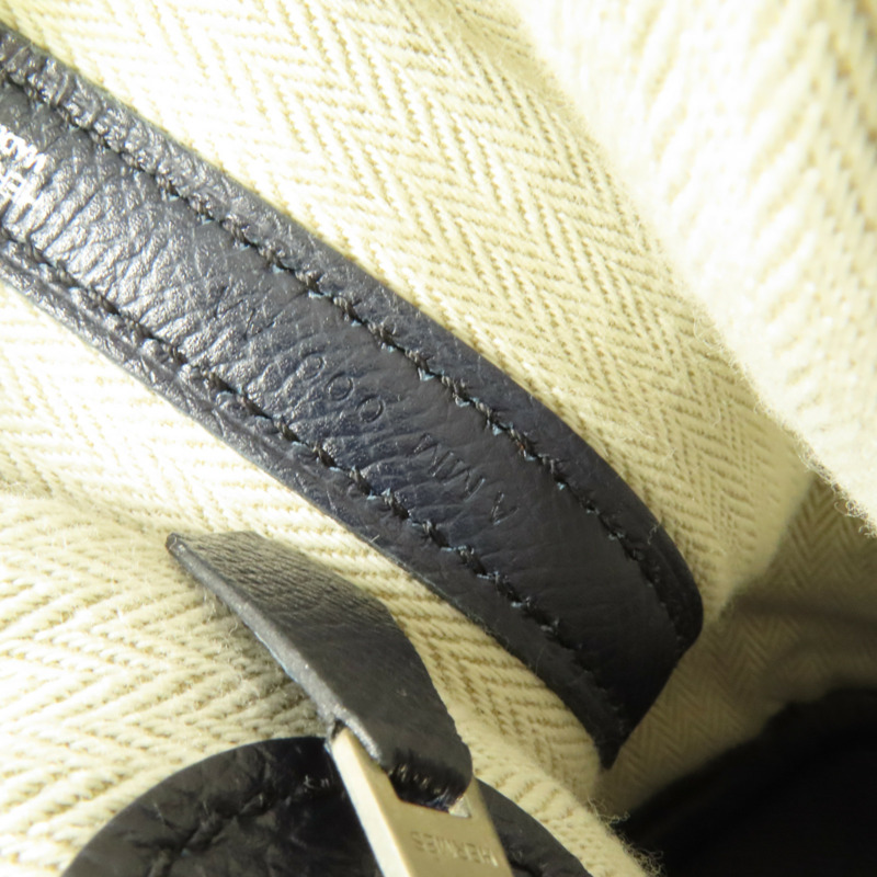 HERMES Epsom皮革Garden Party TPM銀扣手挽袋Bleu Indigo-8