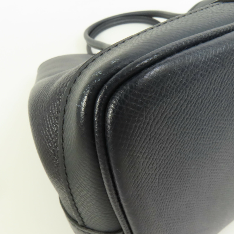 HERMES Epsom皮革Garden Party TPM銀扣手挽袋Bleu Indigo-10