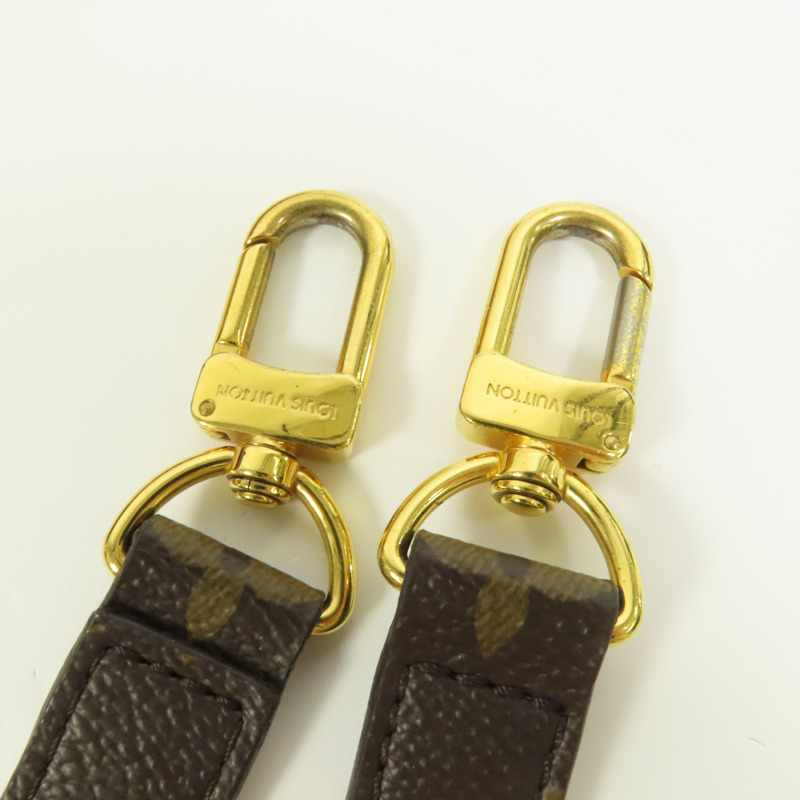 LOUIS VUITTON Monogram Pallas金扣手挽肩背兩用袋棕色/紅色-6