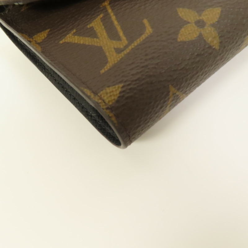 LOUIS VUITTON Monogram/Monogram Reverse Victorine Wallet金扣錢包棕色-9