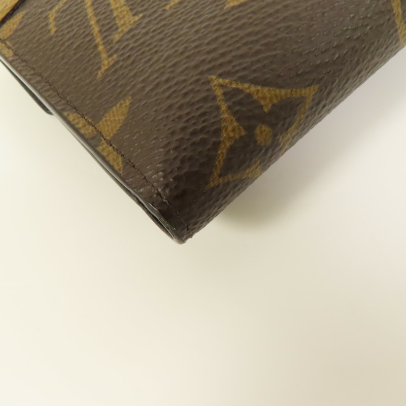 LOUIS VUITTON Monogram/Monogram Reverse Victorine Wallet金扣錢包棕色-11