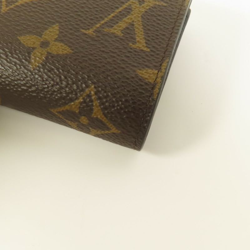 LOUIS VUITTON Monogram/Monogram Reverse Victorine Wallet金扣錢包棕色-12