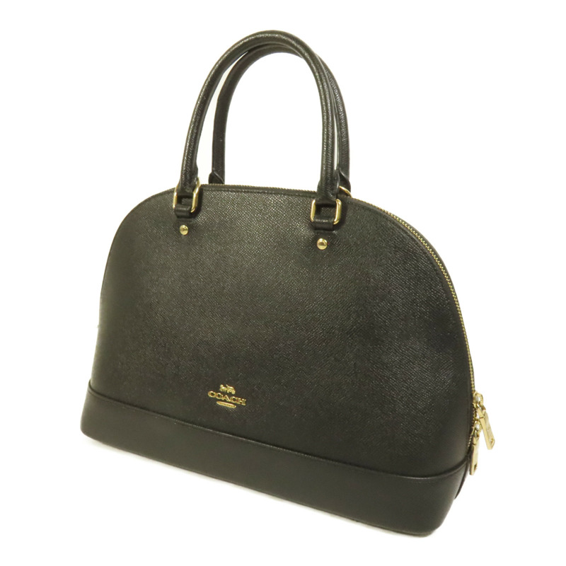 COACH 牛皮皮革Handbag金扣手挽袋-2