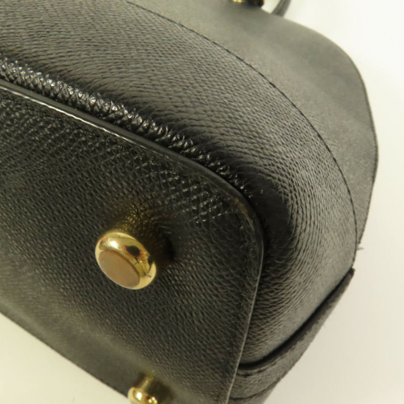 COACH 牛皮皮革Handbag金扣手挽袋-13