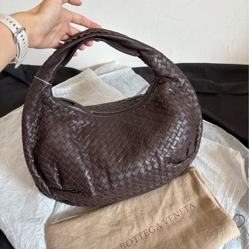 🤎bv 烏木色深棕色小號和尚包 手提包 單肩包-0