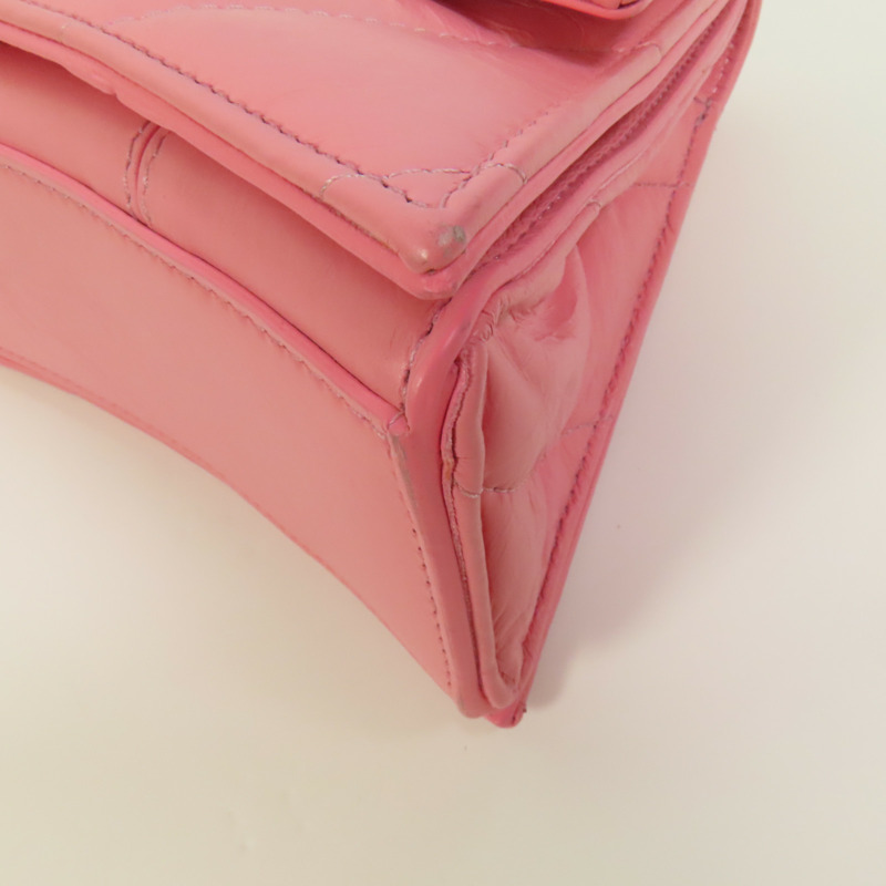 BALENCIAGA 牛皮皮革Crush Small銀扣鏈帶肩背袋-12