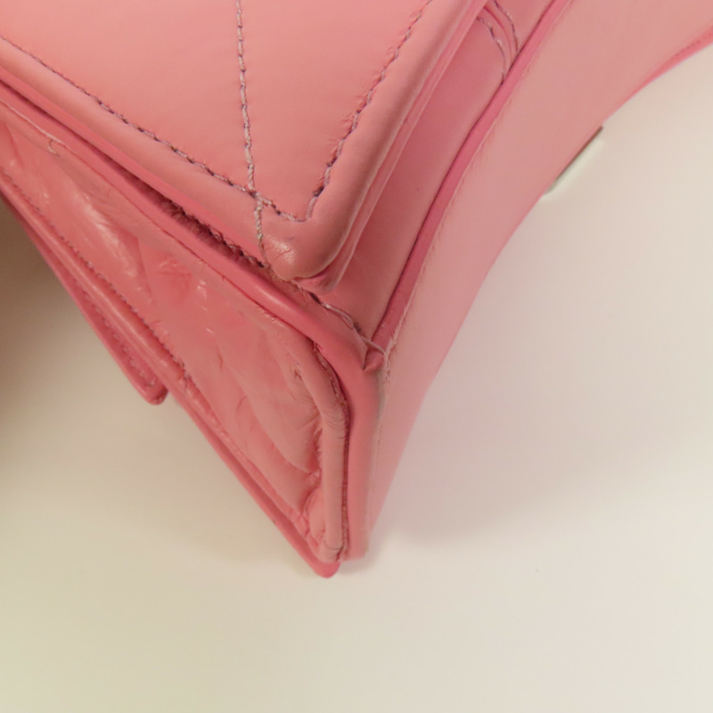 BALENCIAGA 牛皮皮革Crush Small銀扣鏈帶肩背袋-13