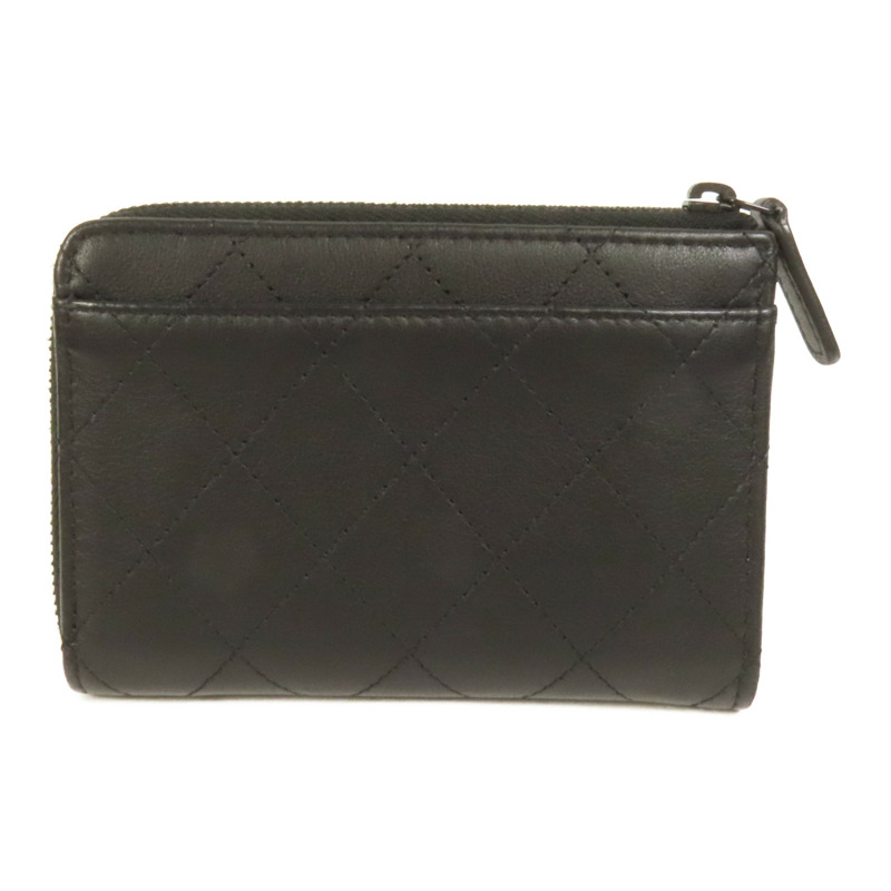 CHANEL 羊皮皮革CoCo SoBlack L錢包-1