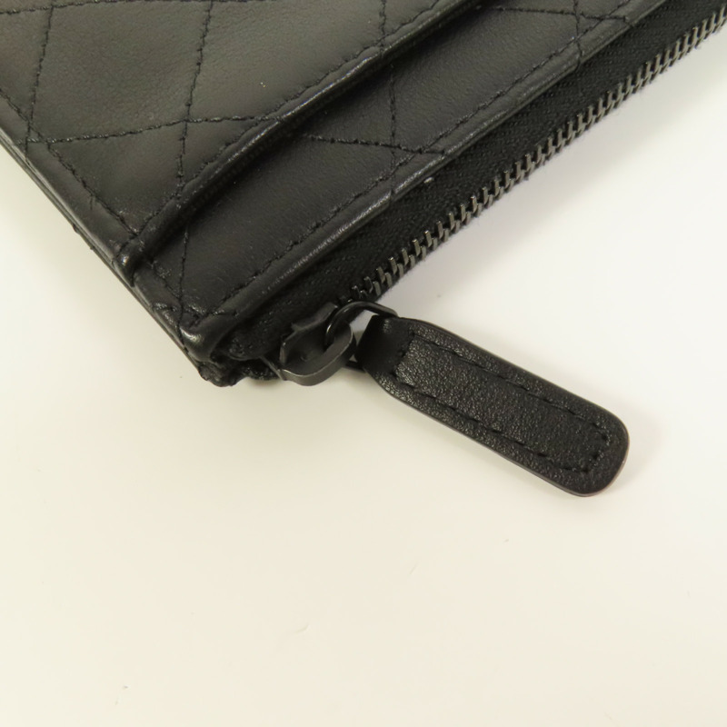 CHANEL 羊皮皮革CoCo SoBlack L錢包-12