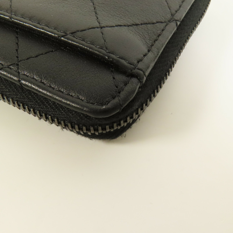 CHANEL 羊皮皮革CoCo SoBlack L錢包-13