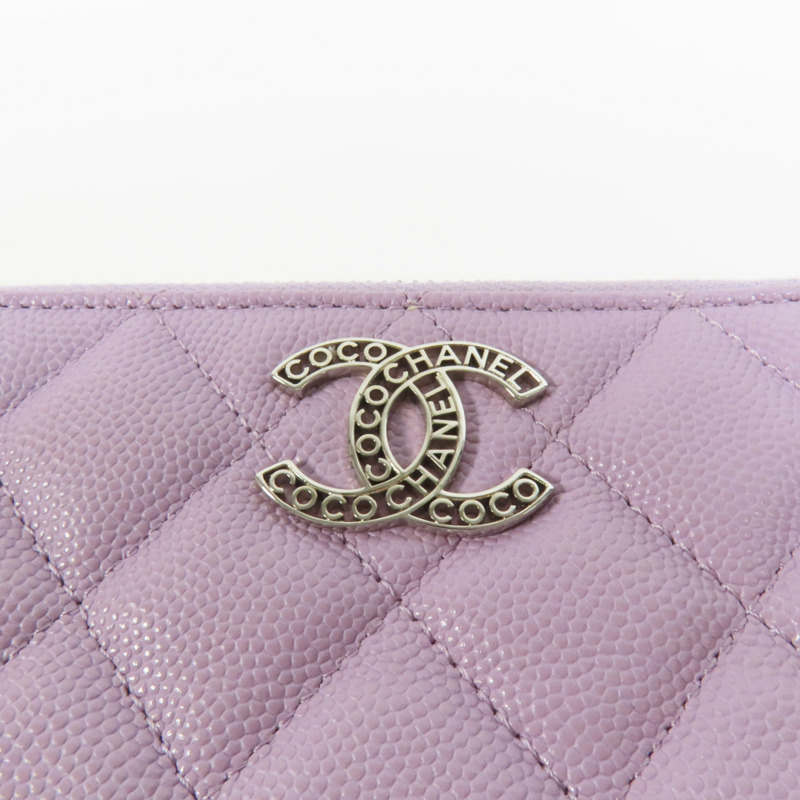 CHANEL 牛皮皮革Chain Shoulder銀扣鏈帶肩背袋-6