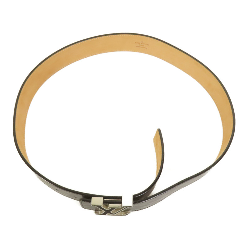 LOUIS VUITTON Epi Belt銀扣皮帶-3