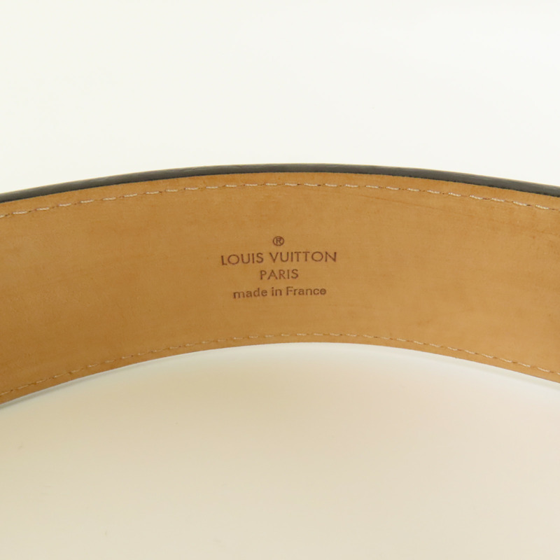 LOUIS VUITTON Epi Belt銀扣皮帶-5