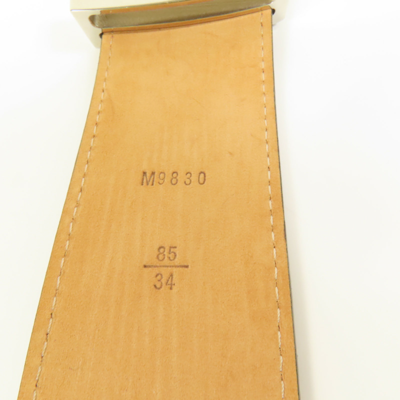 LOUIS VUITTON Epi Belt銀扣皮帶-7