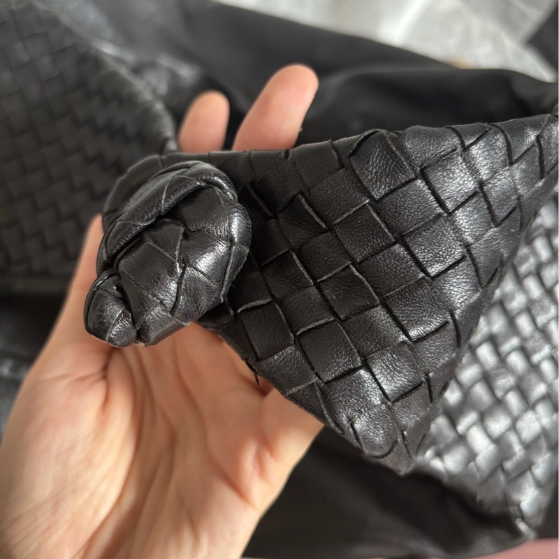 🖤bv 黑色編織打結和尚包 手提包 單肩包-3